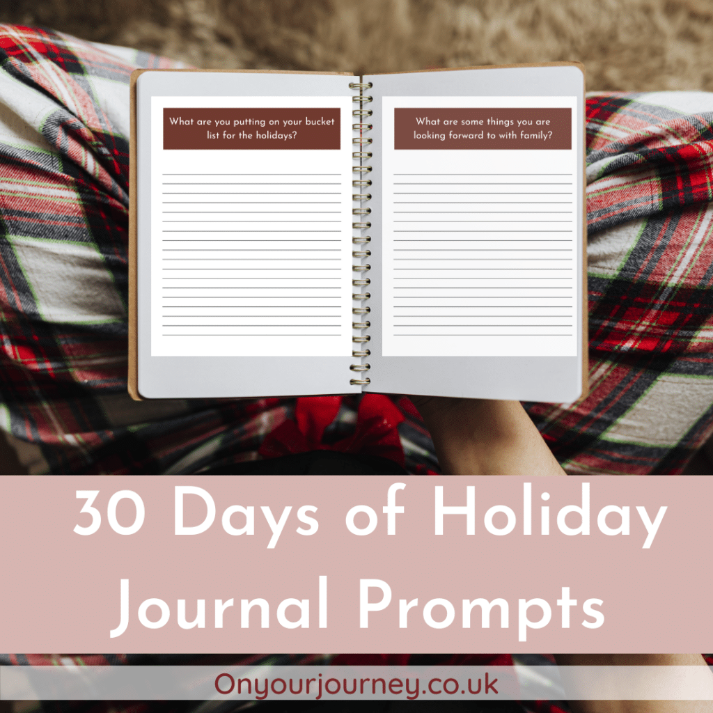30 days of journal prompts for christmas December