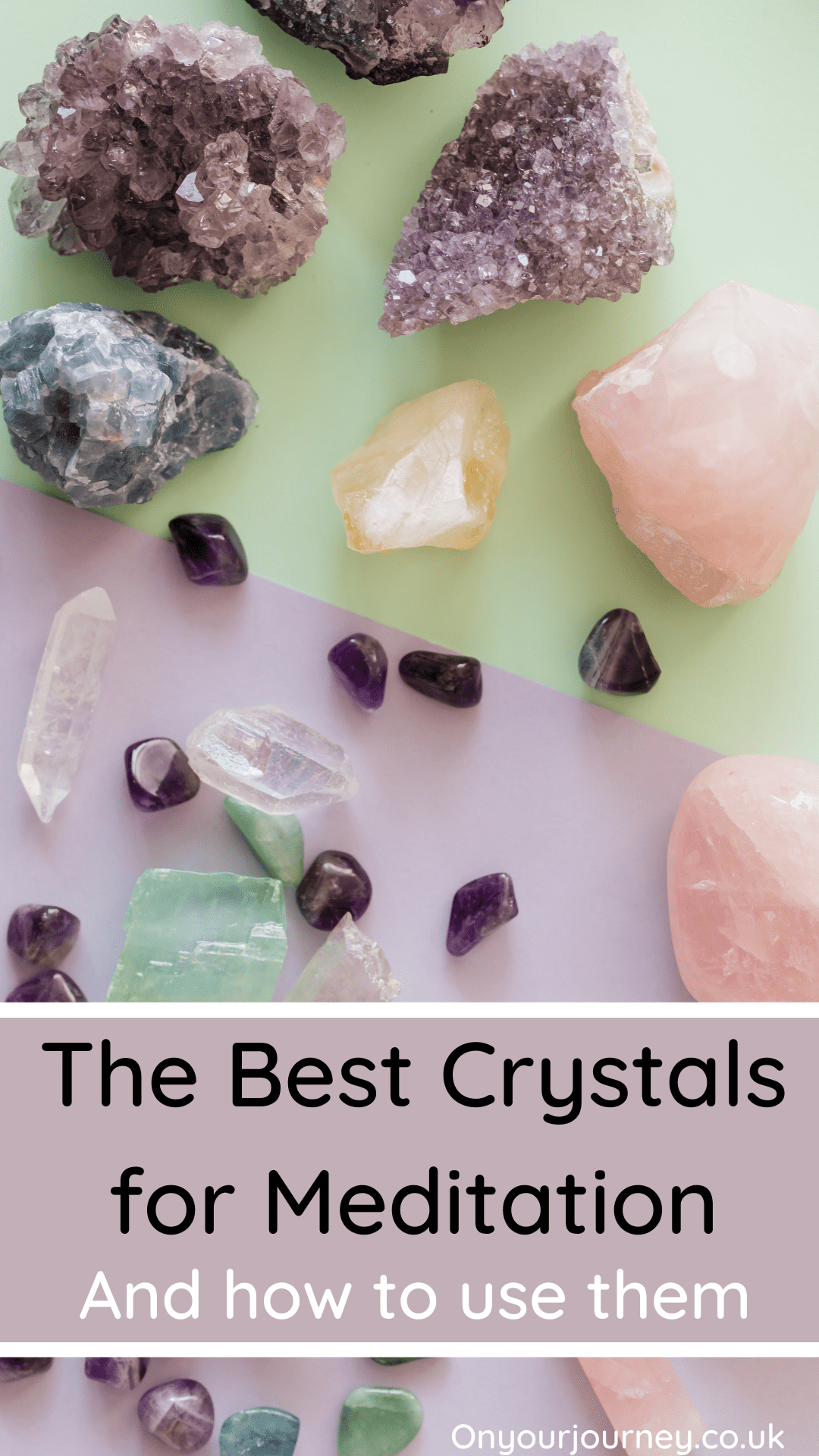 The best crystals for meditation and how to use them. This step by step beginners guide is so useful to refer back to. Click the pin image for all of the information