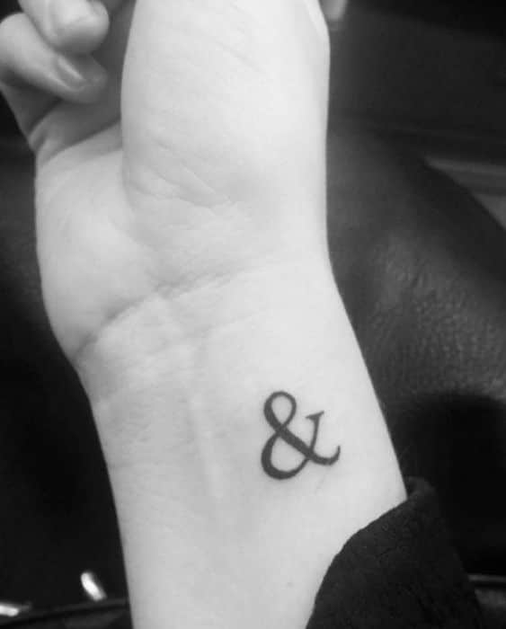 ampersand tattoo design meaning (and sign)