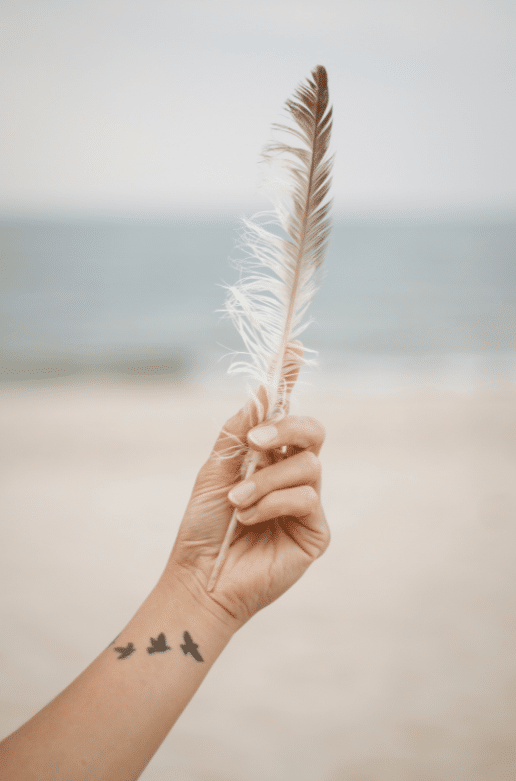 bird tattoos and feather tattoos connection