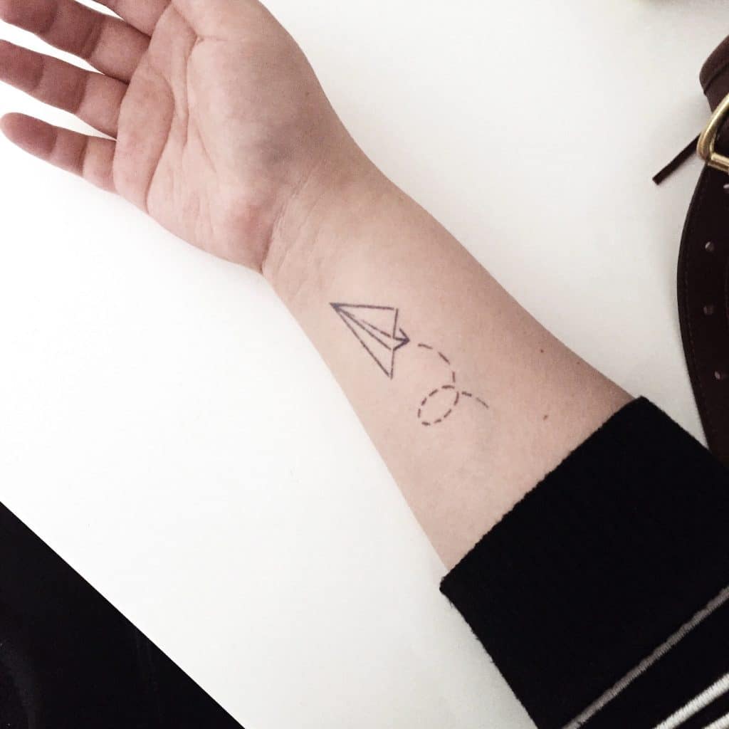 paper plane tattoo meaning