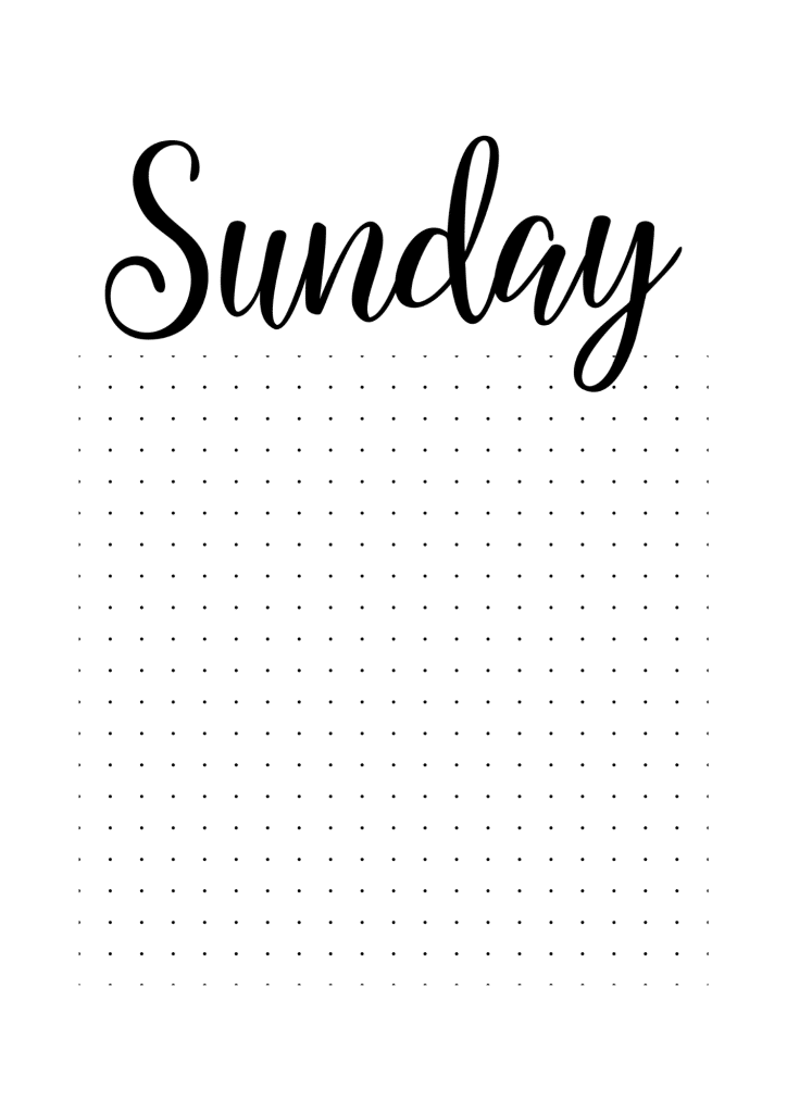 free printable dot grid paper for bullet journal planner