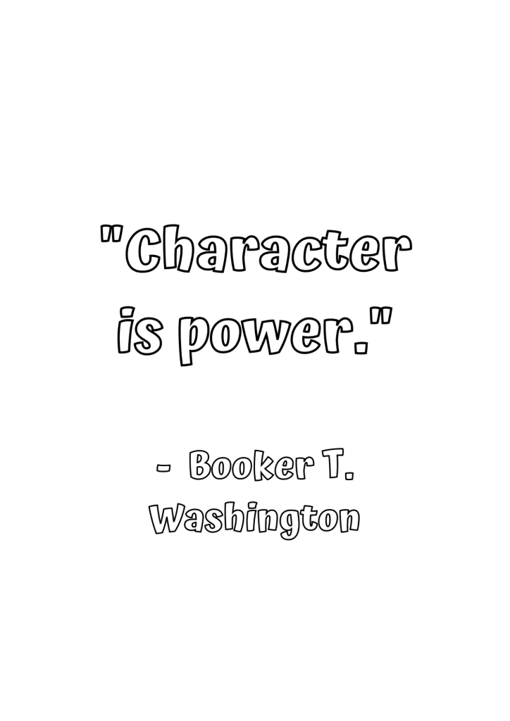 character is power black history quote