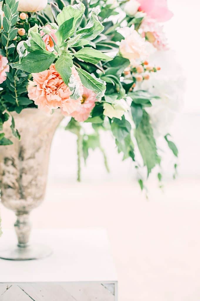 peach and mint wedding