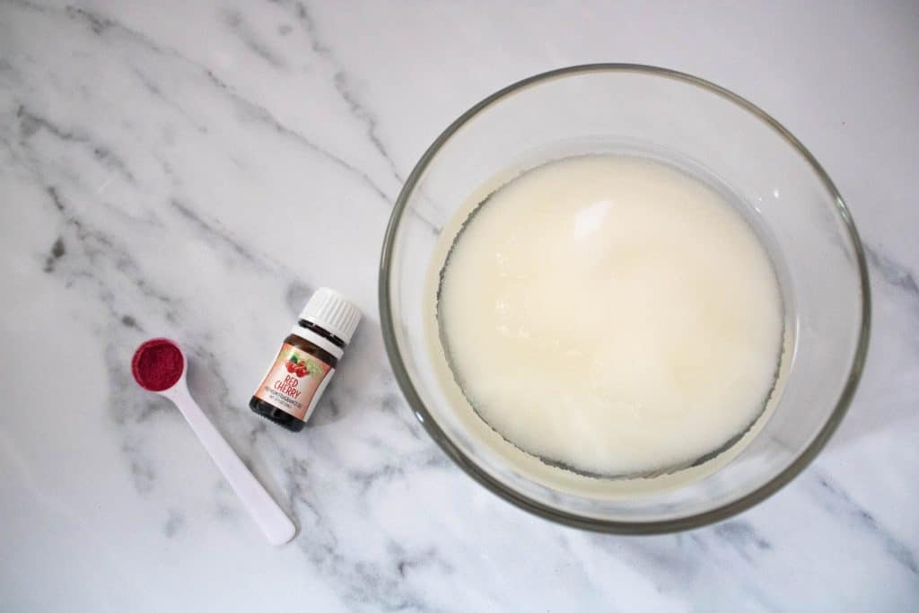 how to make sugar scrub step one