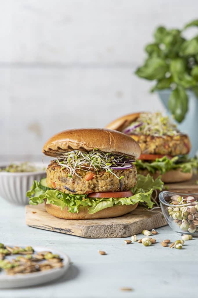 lentil and chickpea veggie burger recipe
