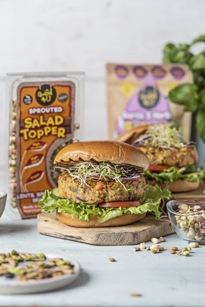 lentil and chickpea veggie burger recipe