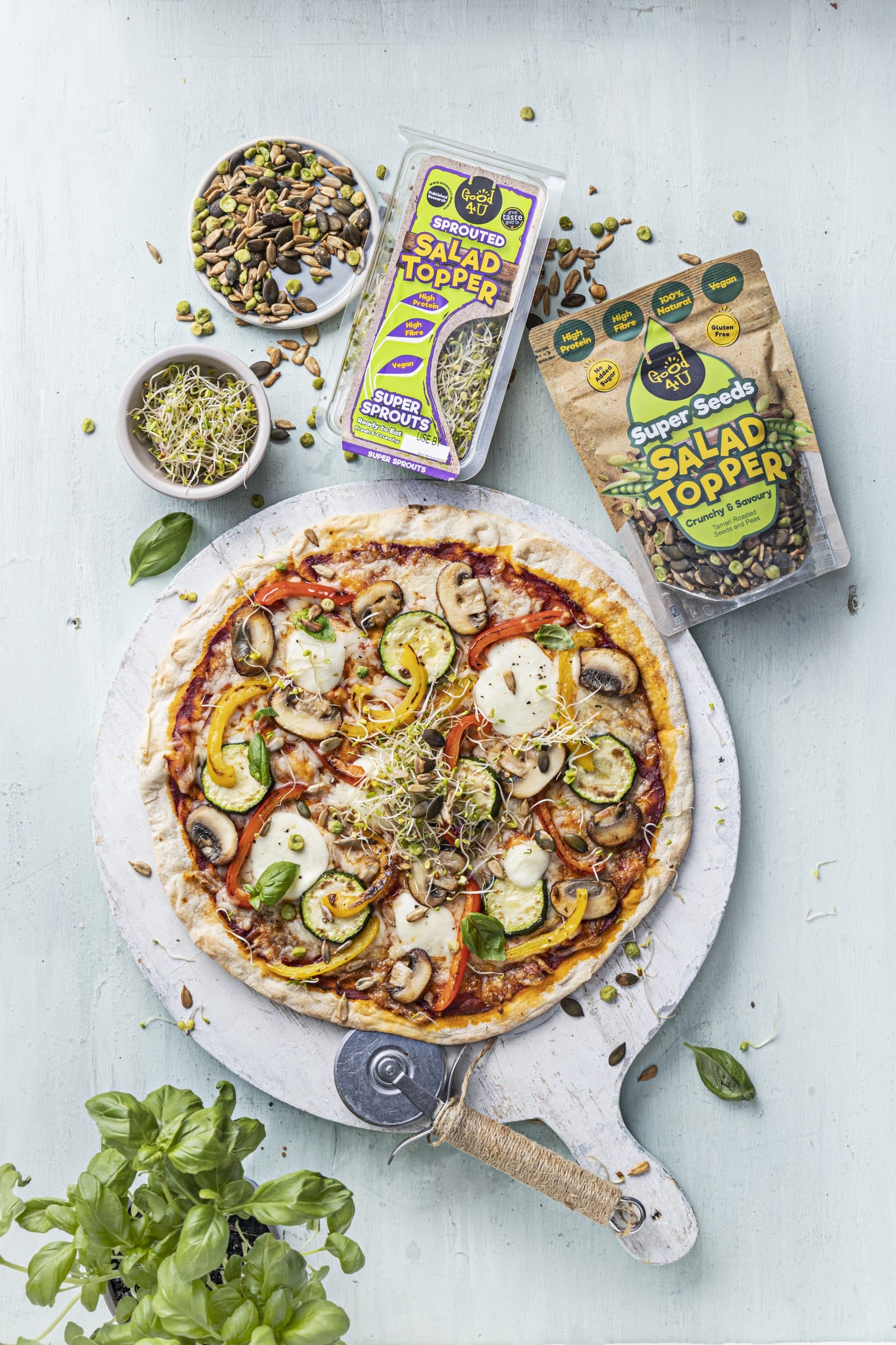 healthy vegetarian pizza
