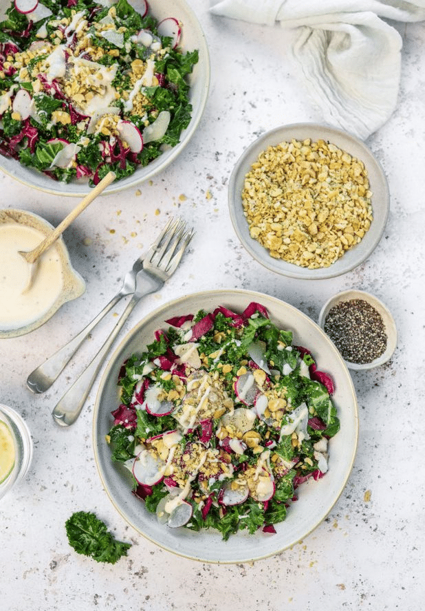 kale and radish salad