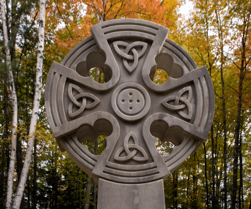 Celtic cross in nature