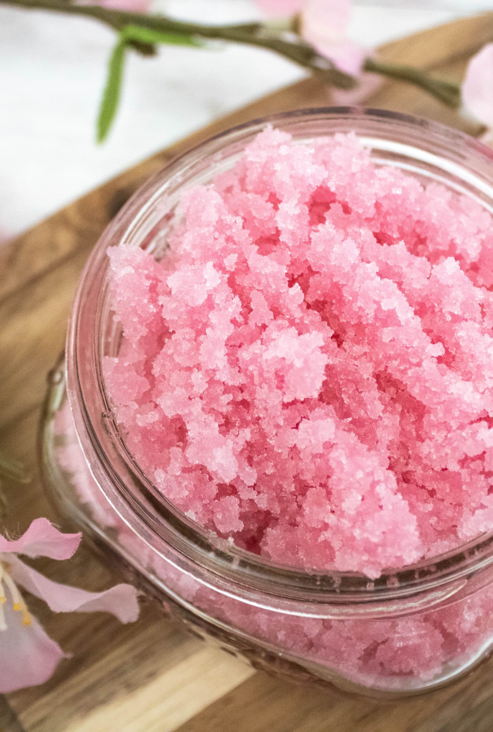 diy cherry sugar scrub