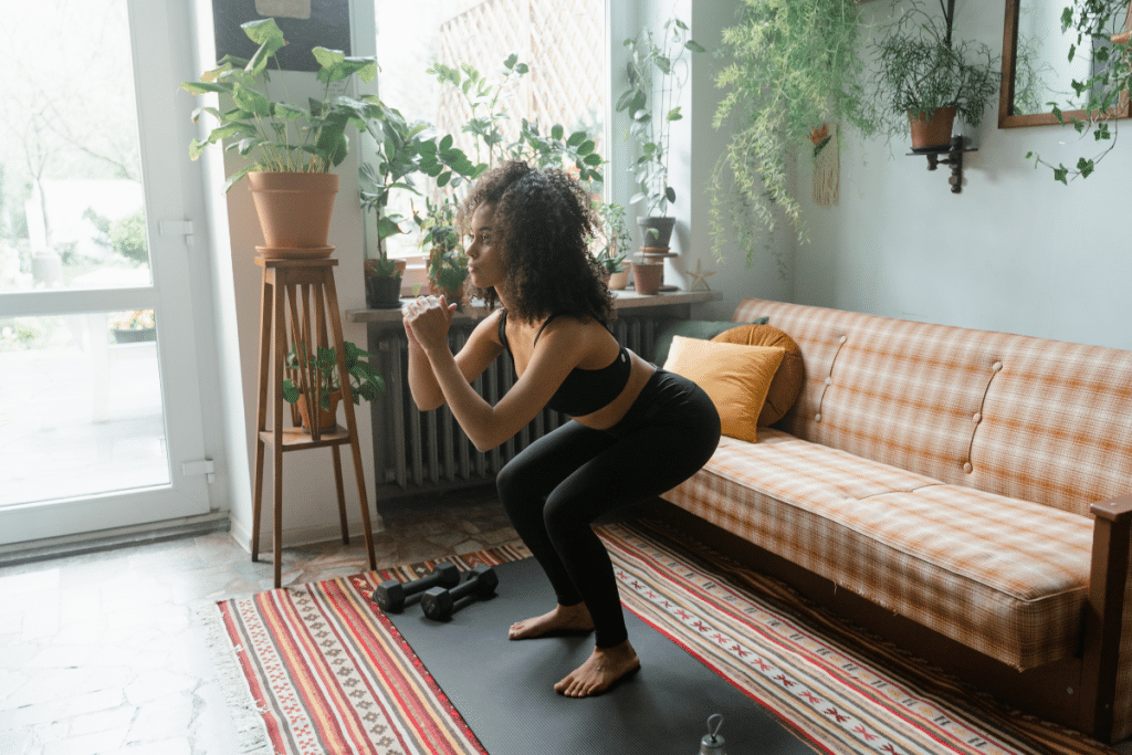 squats HIIT workout moves
