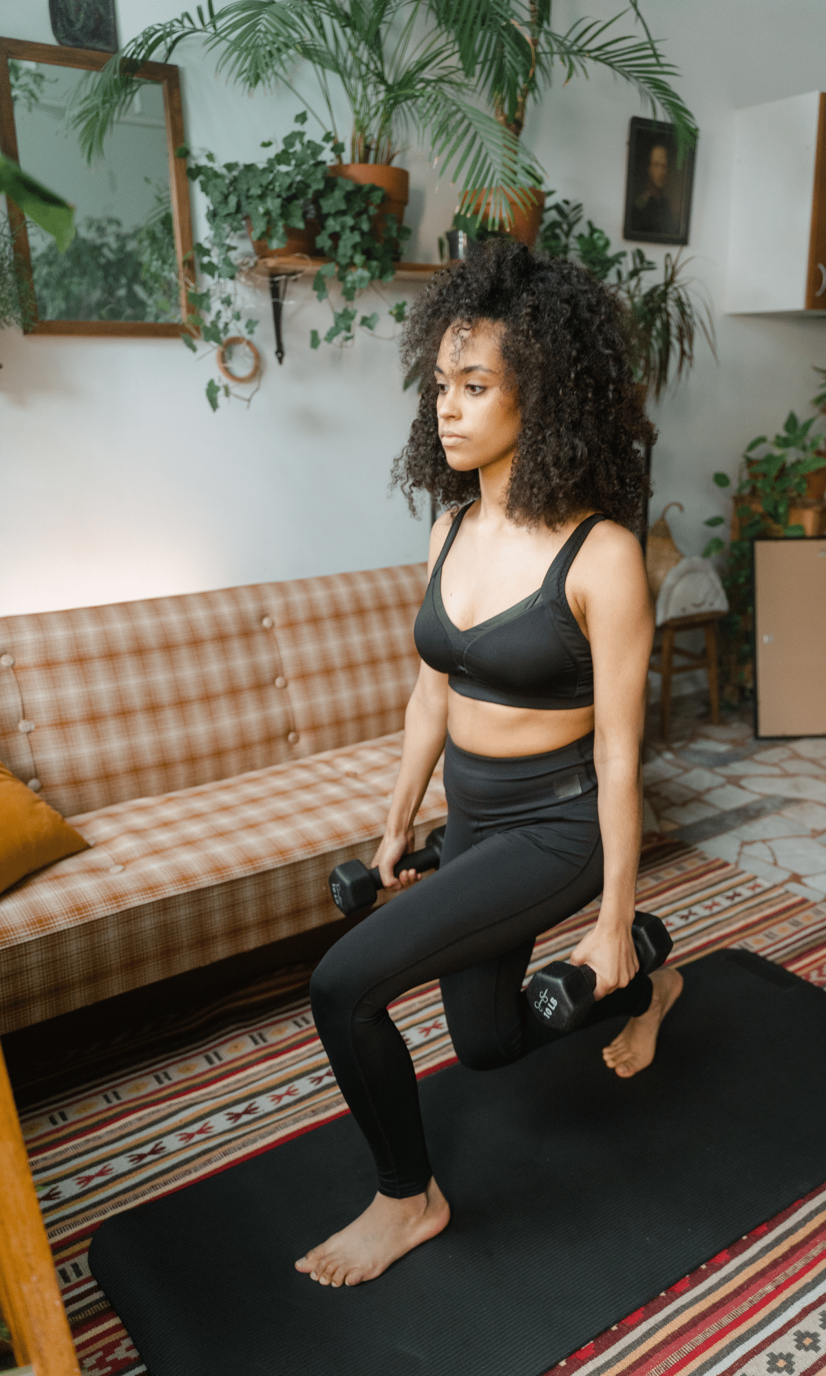 weighted lunges