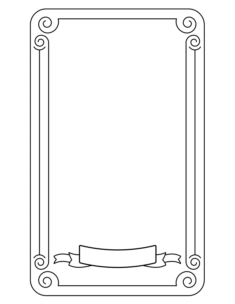 blank tarot card to design printable pdf