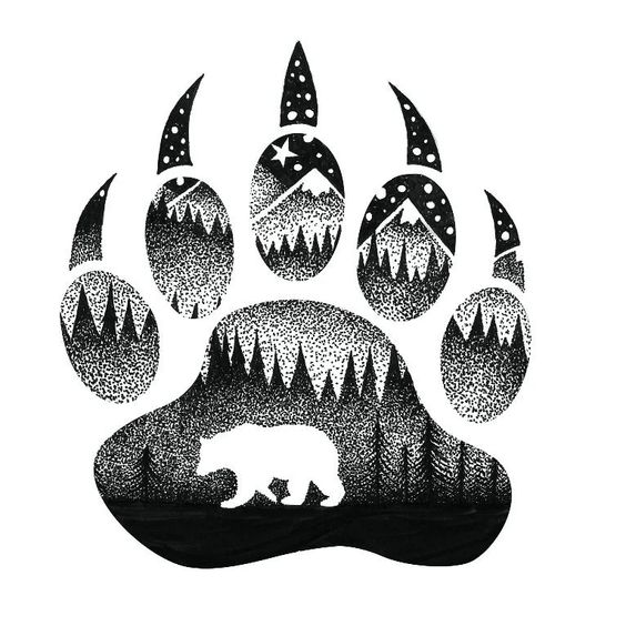 mountain bear design 