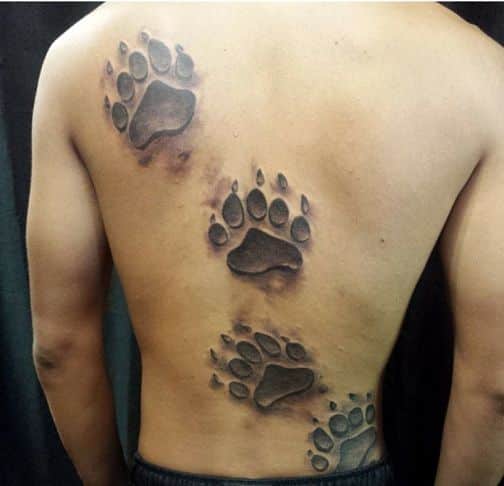 bear print tattoo 