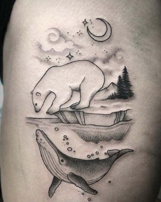 polar bear tattoo idea