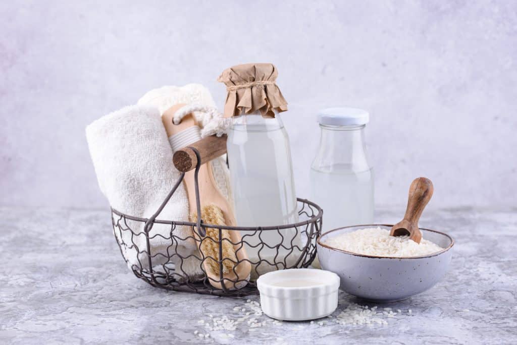 homemade rice water hair products