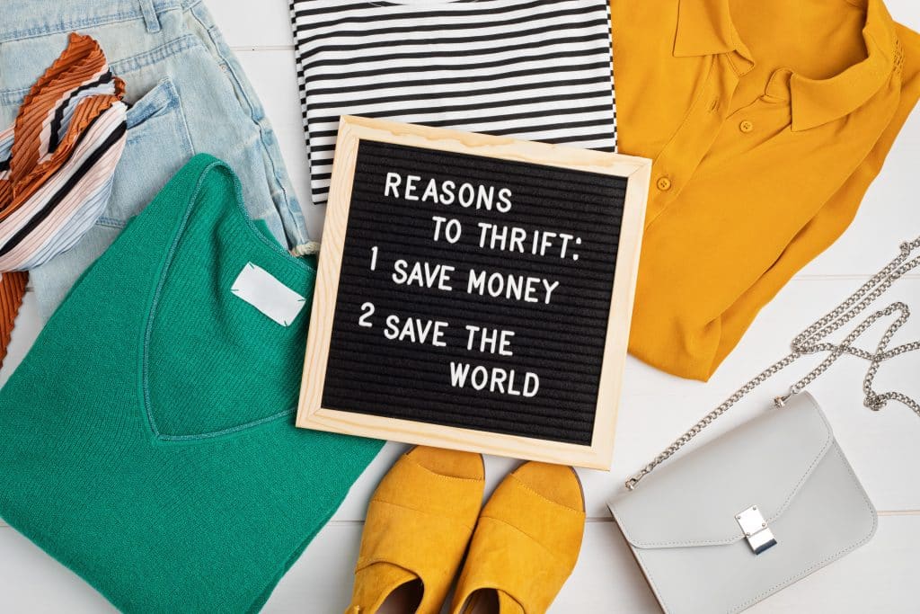 reasons to thrift 1. save money 2. save the world