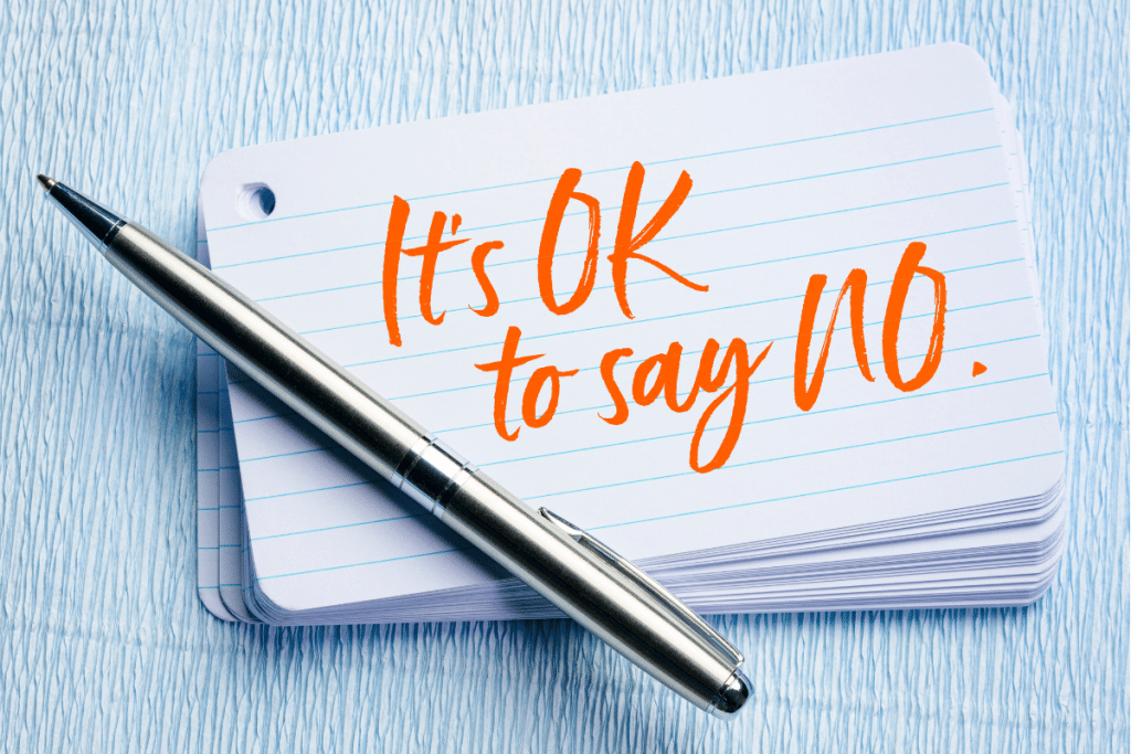 its okay to say no