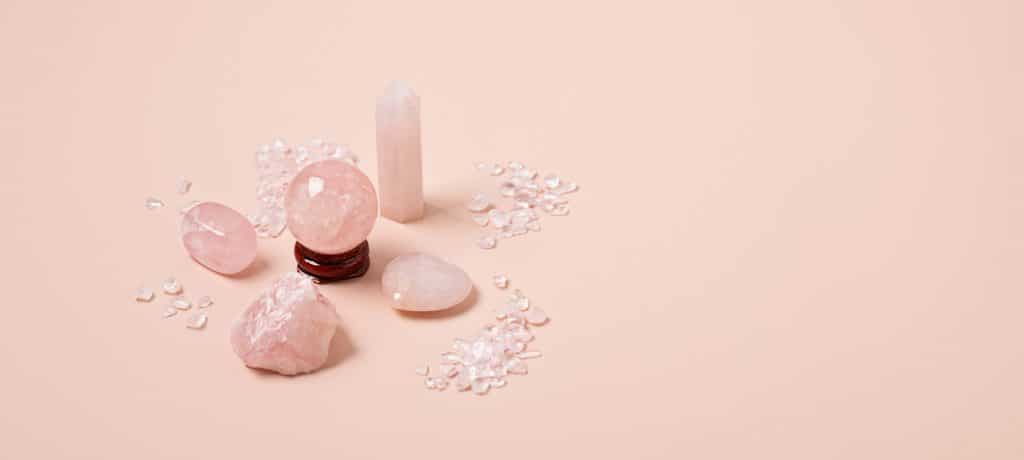 rose quartz stones