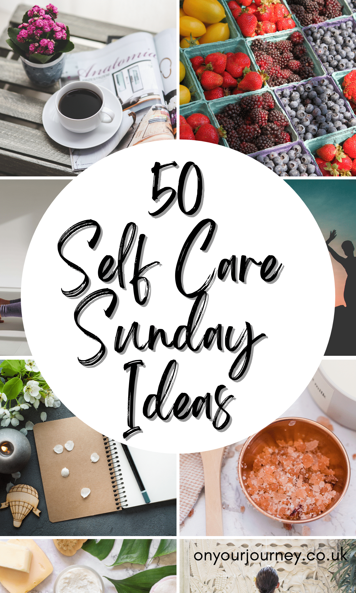 Over 50 Self care ideas for self care Sunday 