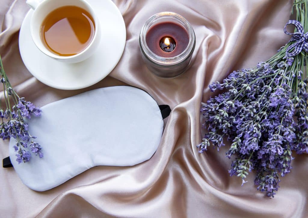 peaceful sleep with lavender