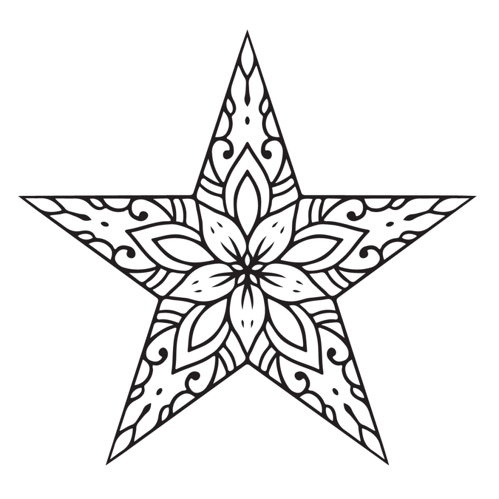 mandala star design