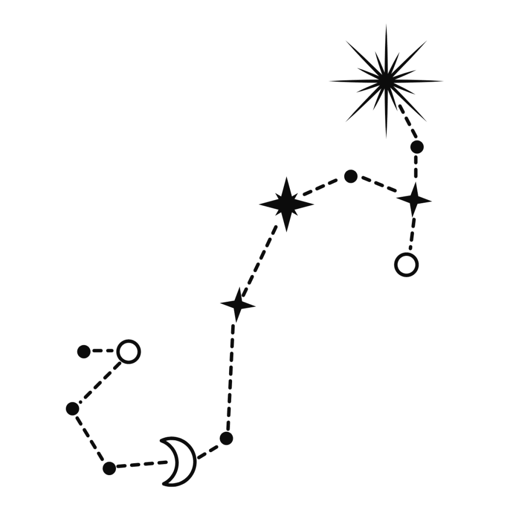 star constellation tattoo design