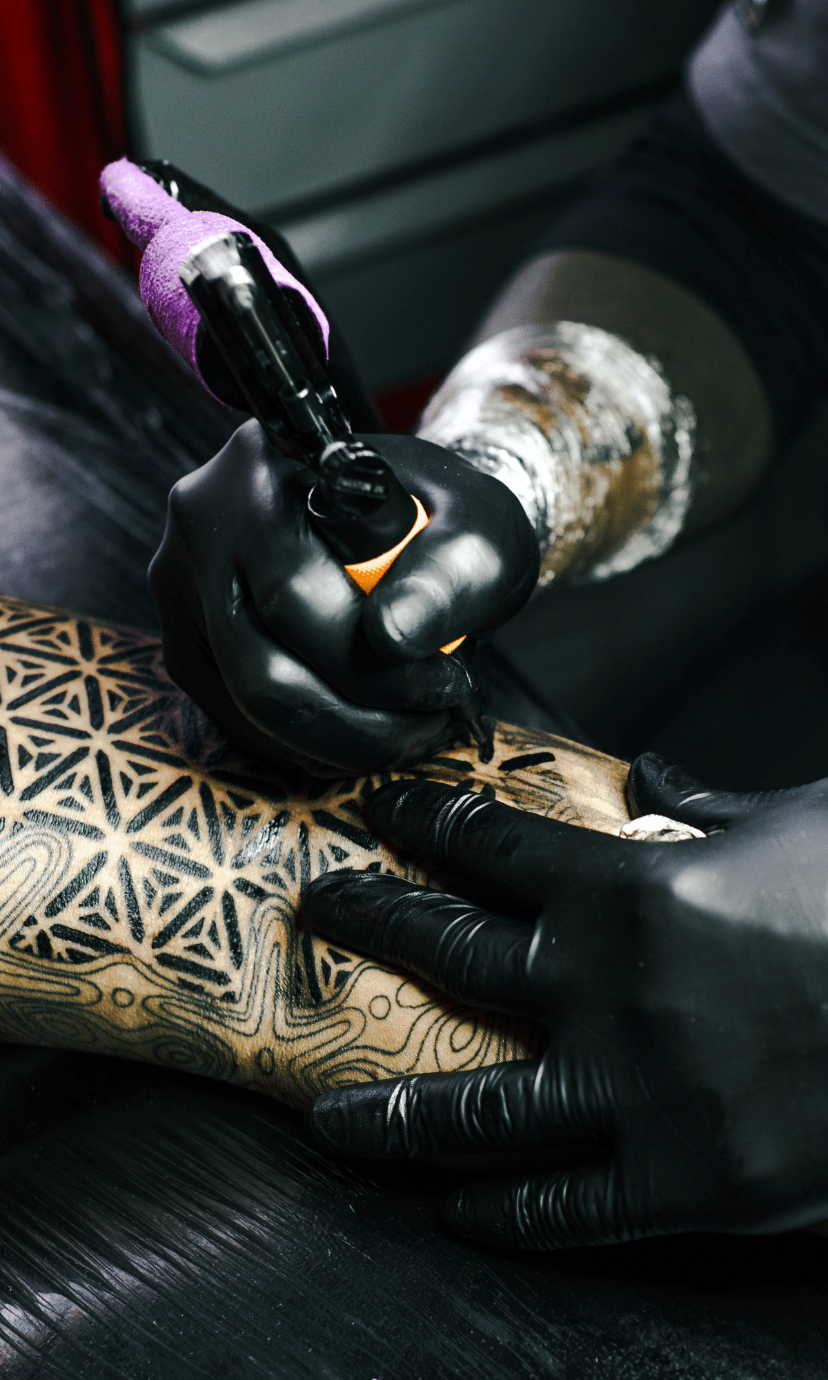 meditative process of getting a tattoo