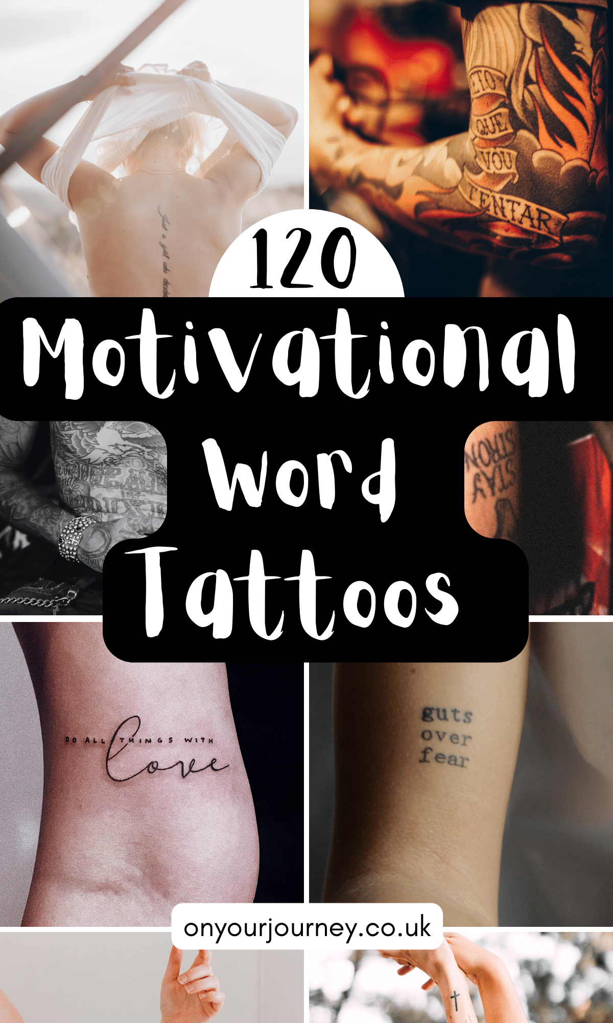 motivational word tattoo ideas and inspiration to help find the best tattoo quotes 