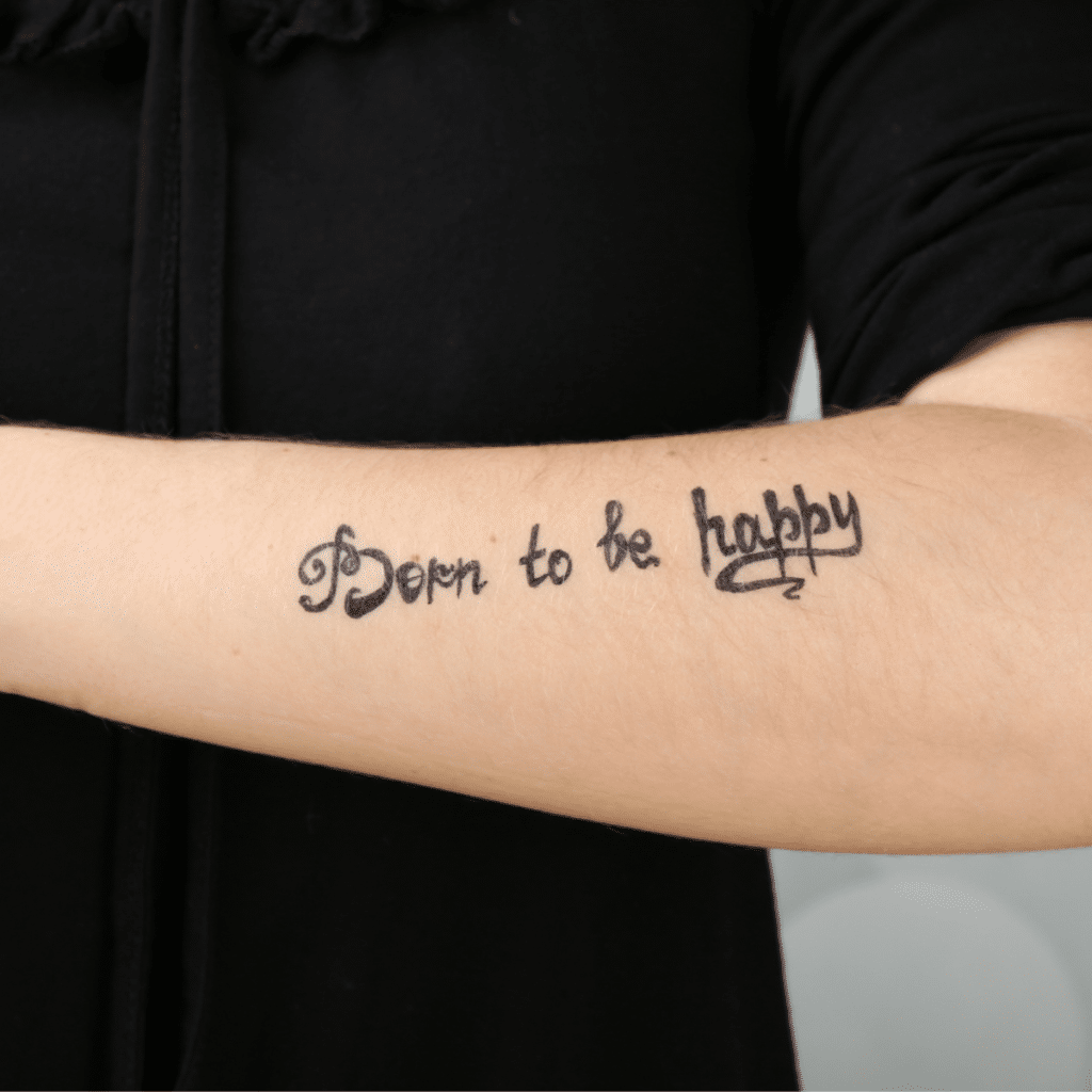 born to be happy tattoo