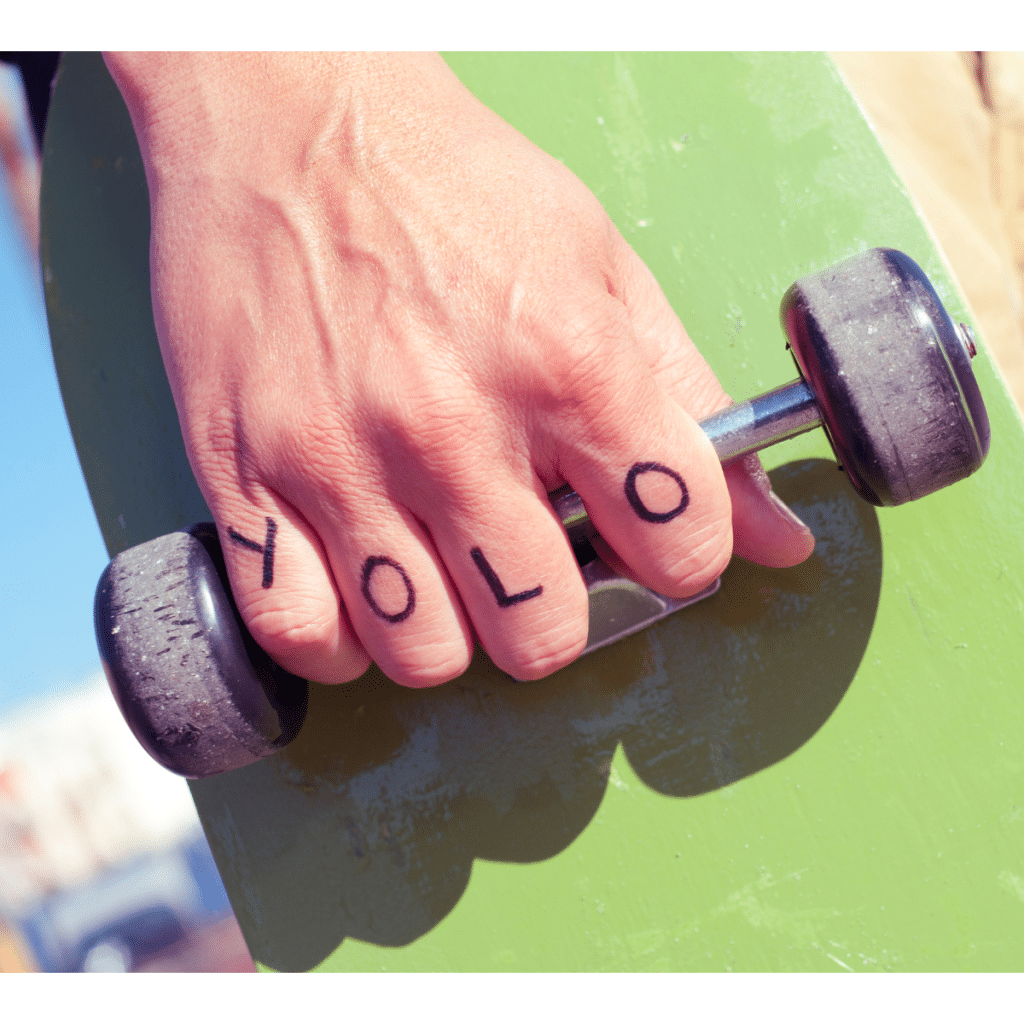 yolo knuckle tattoo