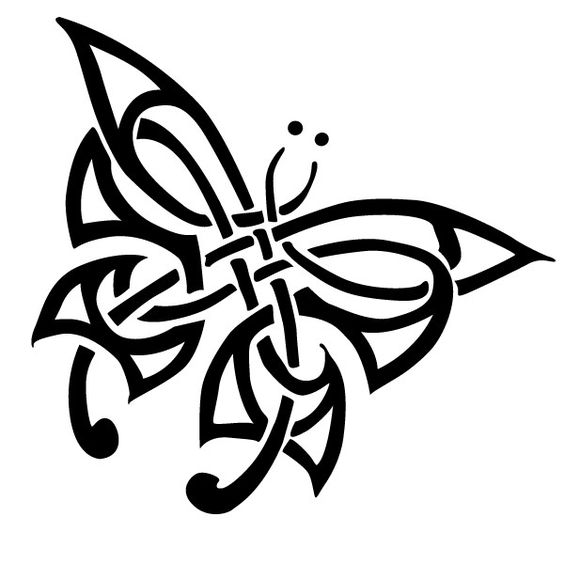 celtic butterfly tattoo design