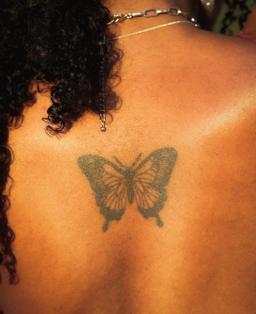 black butterfly tattoo