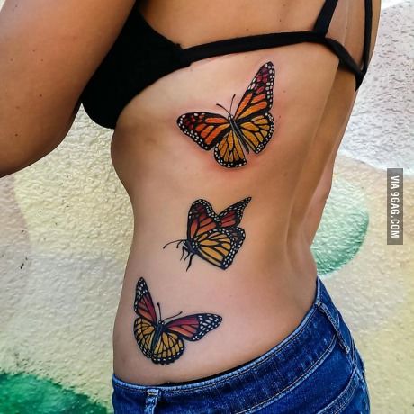 large butterfly tattoo