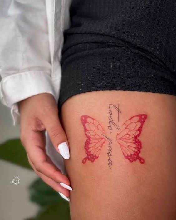 todo pasa butterfly tattoo
