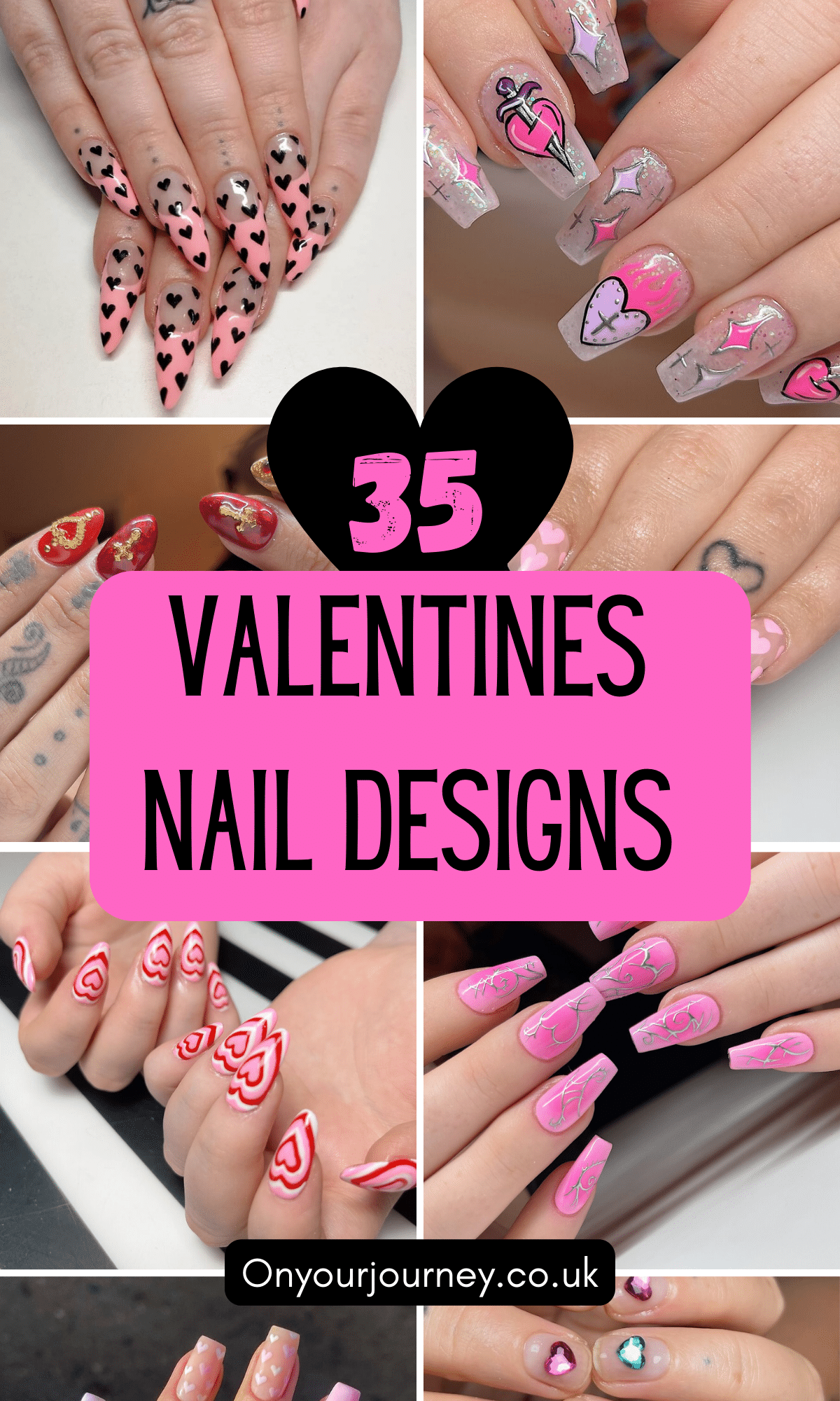 35 trending valentines nail designs