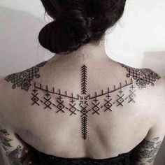 viking runes tattoo design
