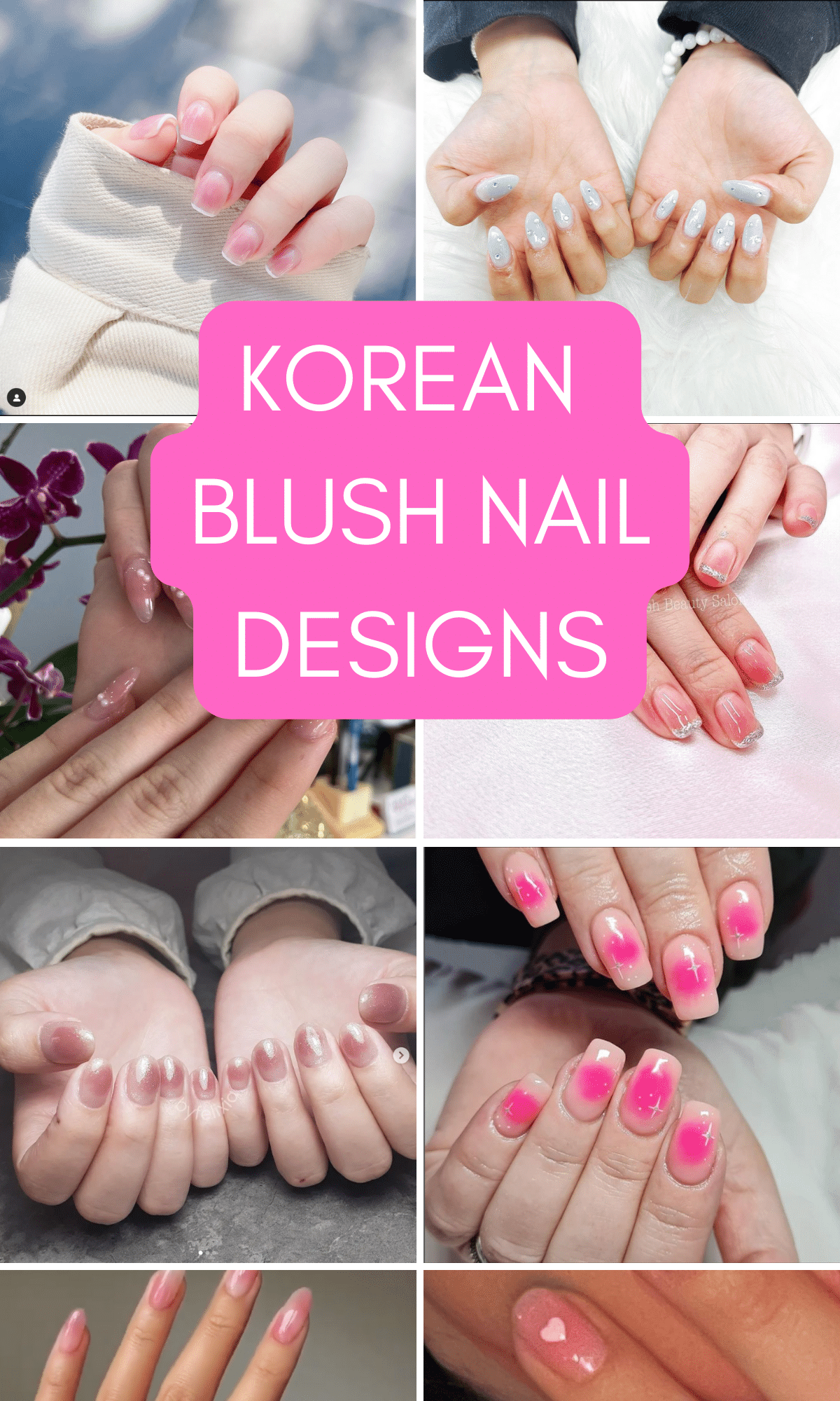 10 blush nail designs in the korean blush nail trend douyin nails