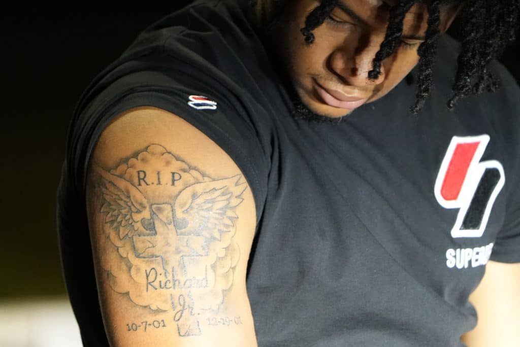 memorial angel feather tattoo 