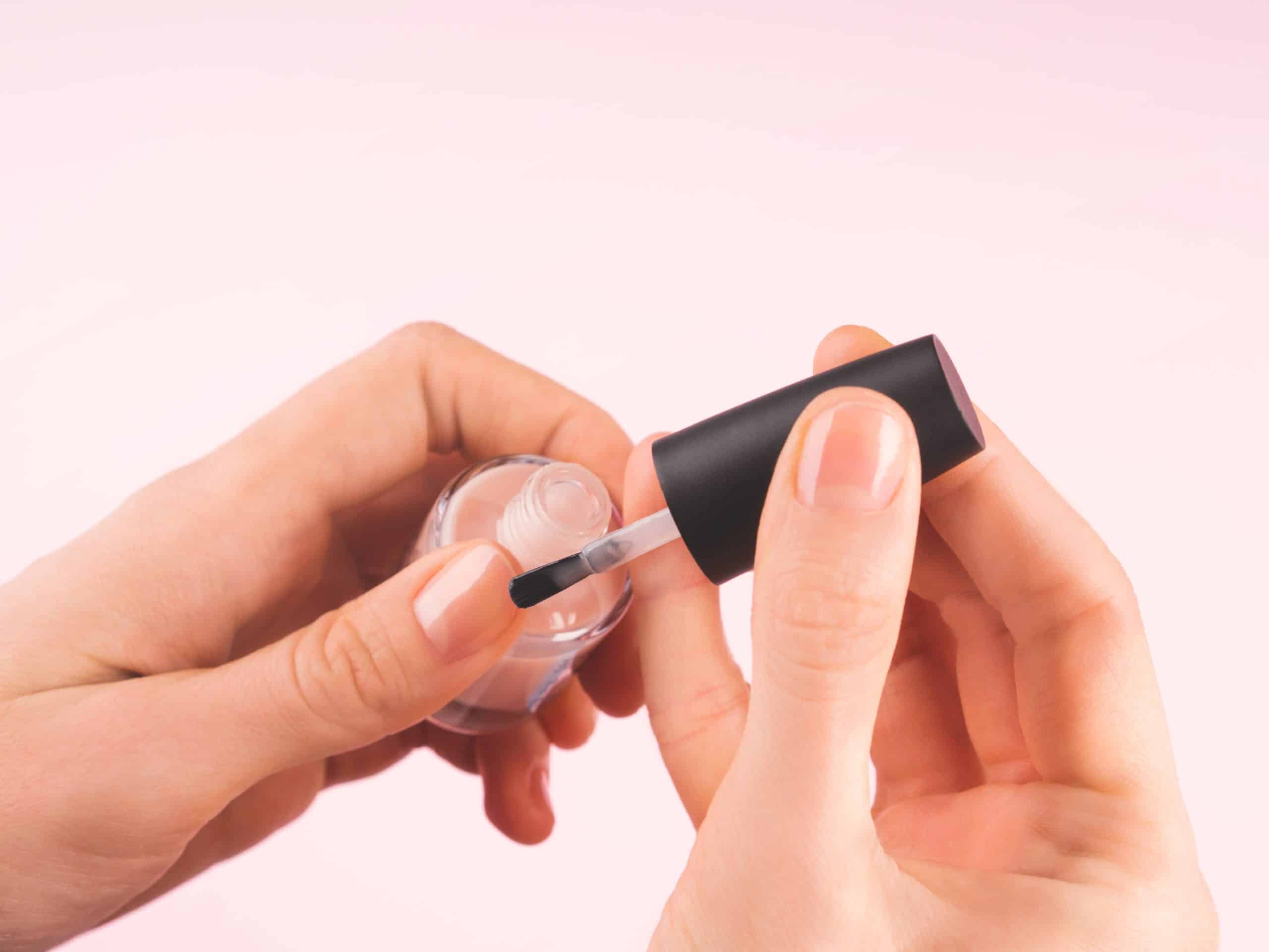 apply nude base coat
