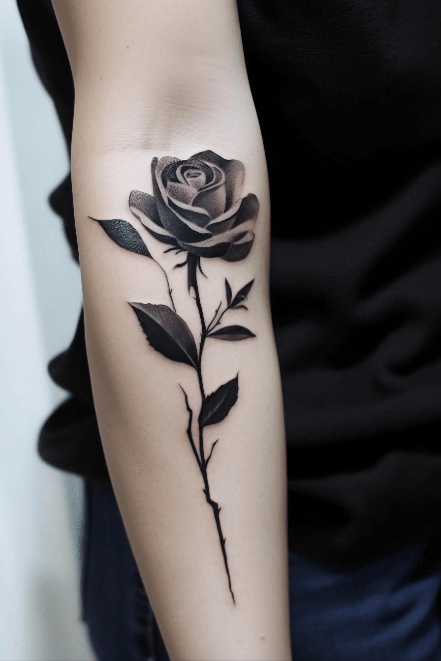 black rose tattoo meaning