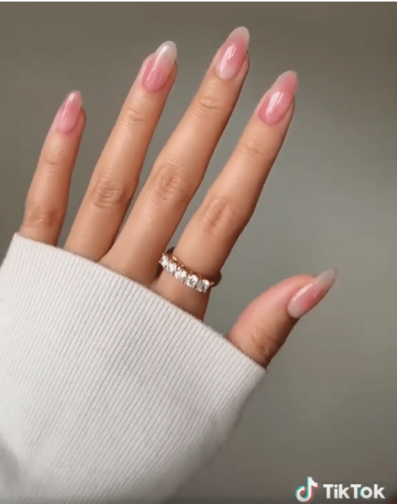 korean blush nails