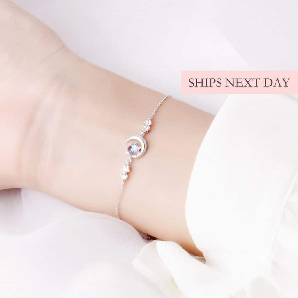 crescent moon bracelet 