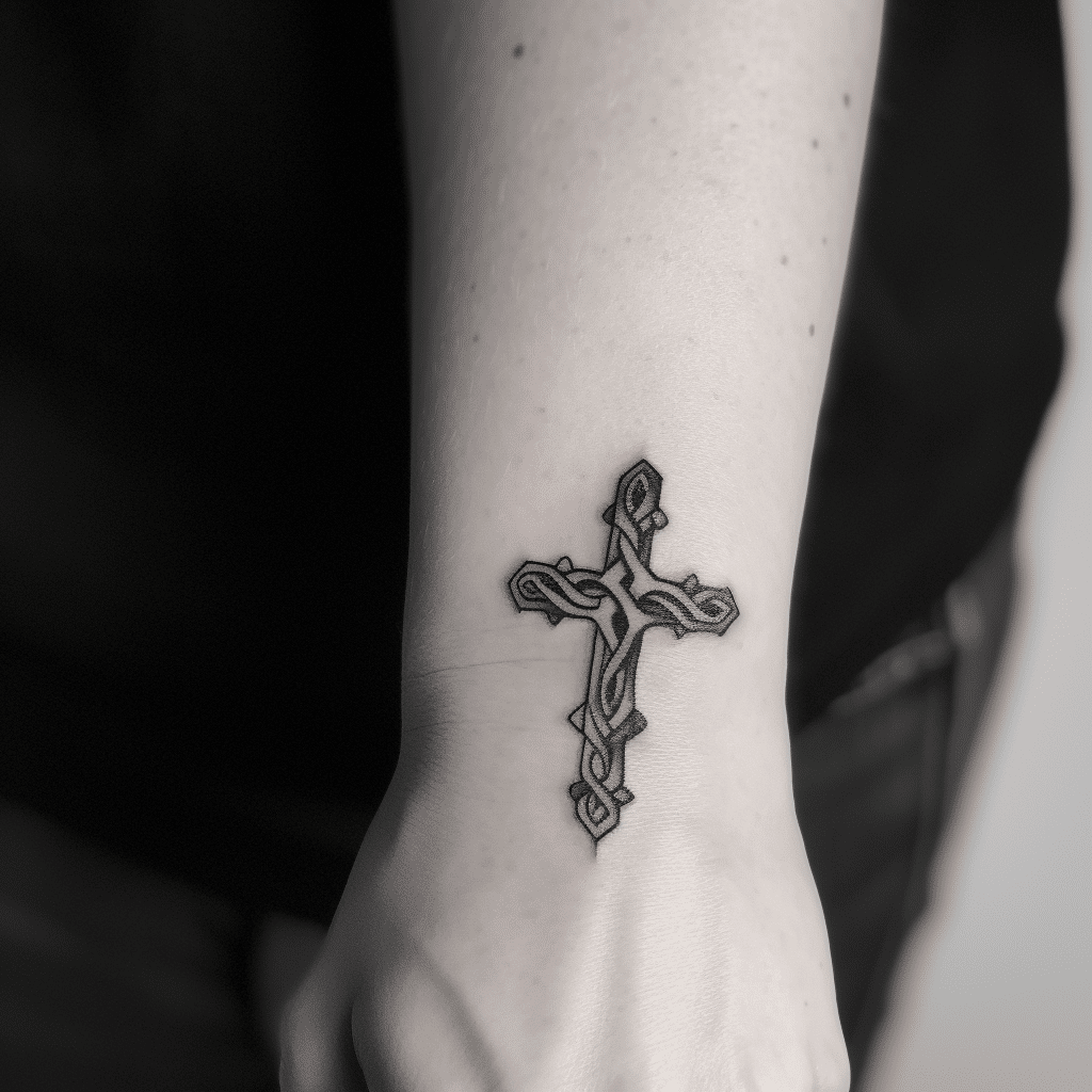 celtic cross minimal design
