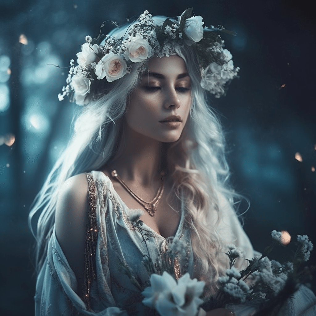 beautiful moon woman