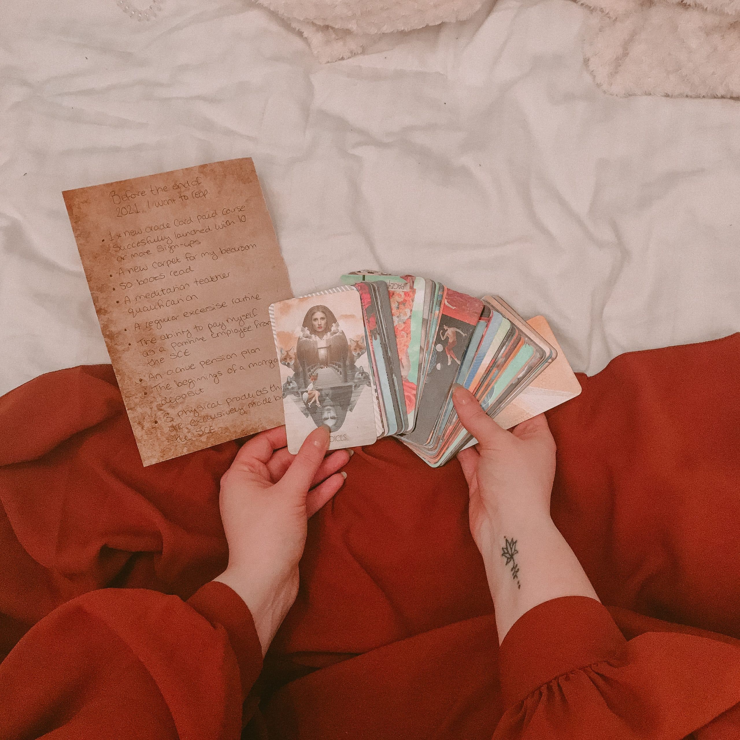cleansing your tarot deck