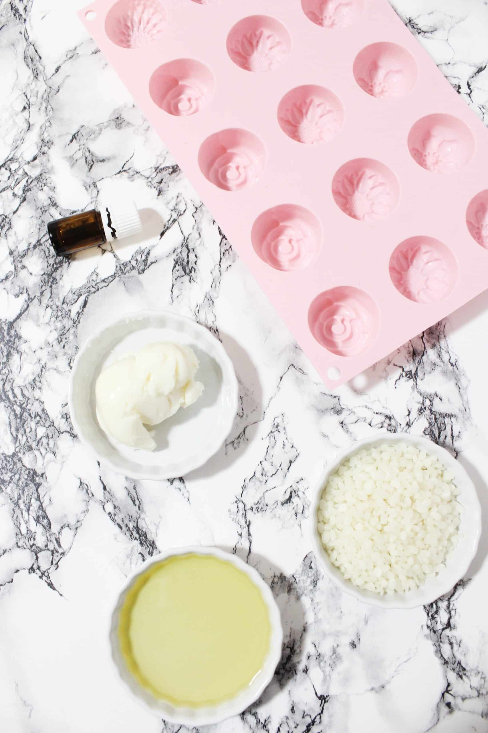 ingredients for homemade lotion bars 
