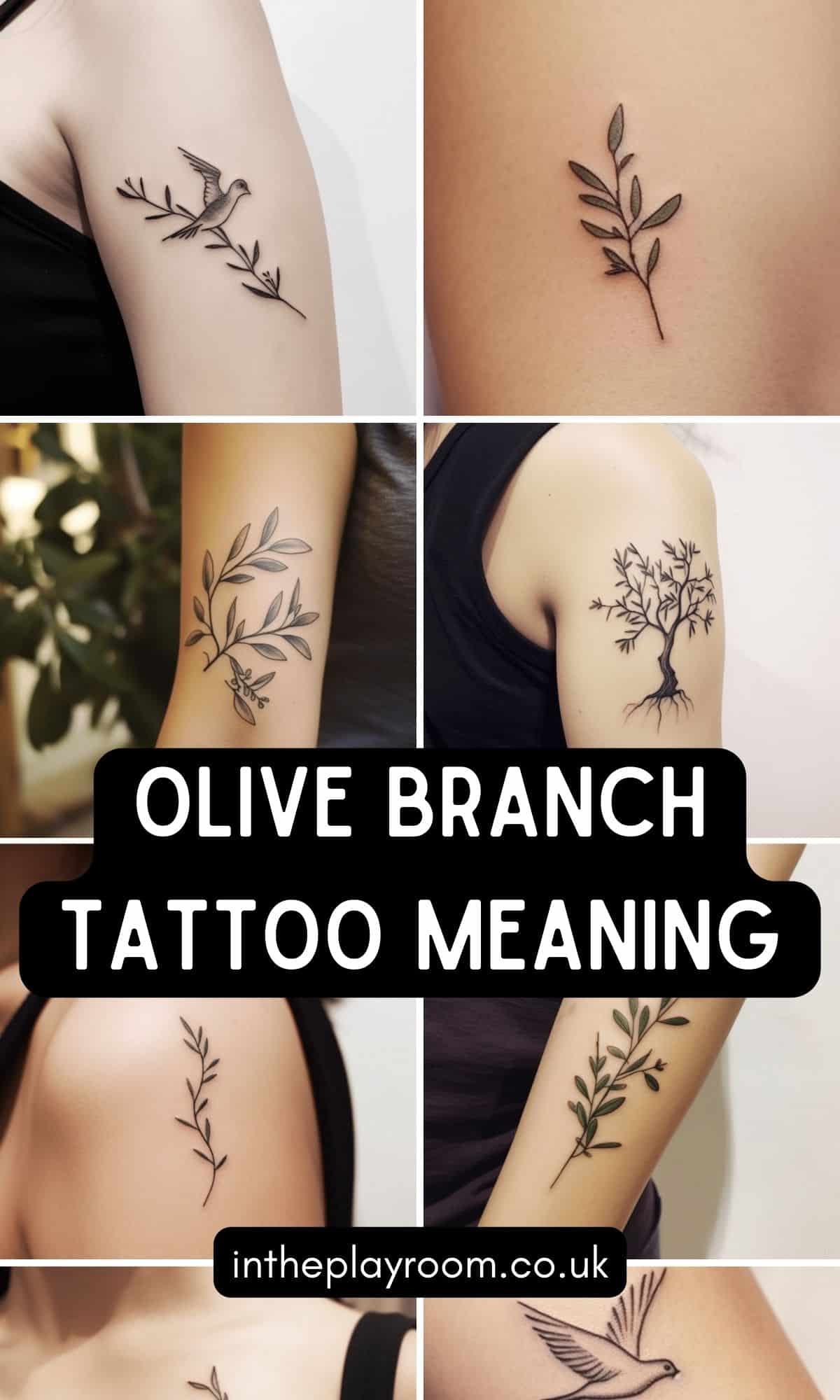 olive branch tattoo meaning and designs